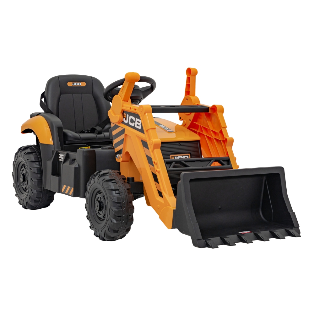 Elektrinis JCB ekskavatoriaus, Yellow-Elektromobiliai vaikams, Traktoriai-e-vaikas