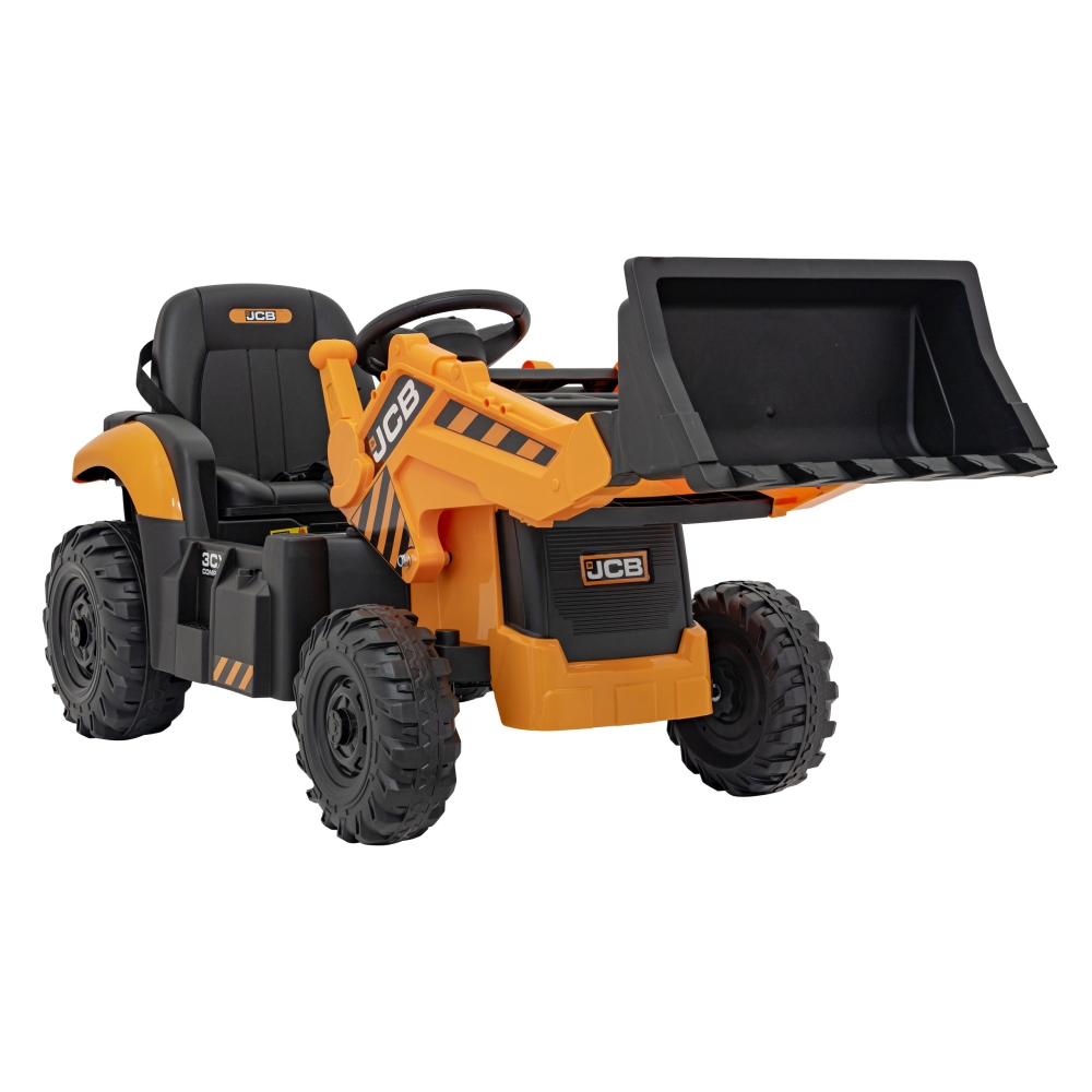 Elektrinis JCB ekskavatoriaus, Yellow-Elektromobiliai vaikams, Traktoriai-e-vaikas