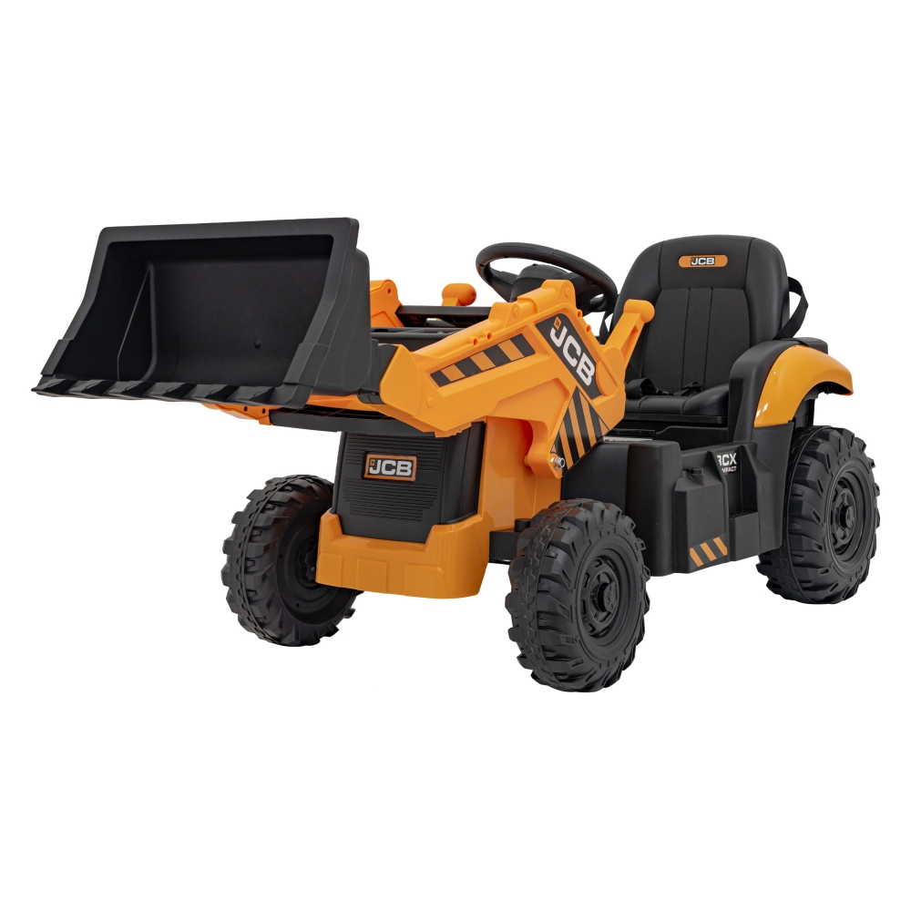 Elektrinis JCB ekskavatoriaus, Yellow-Elektromobiliai vaikams, Traktoriai-e-vaikas