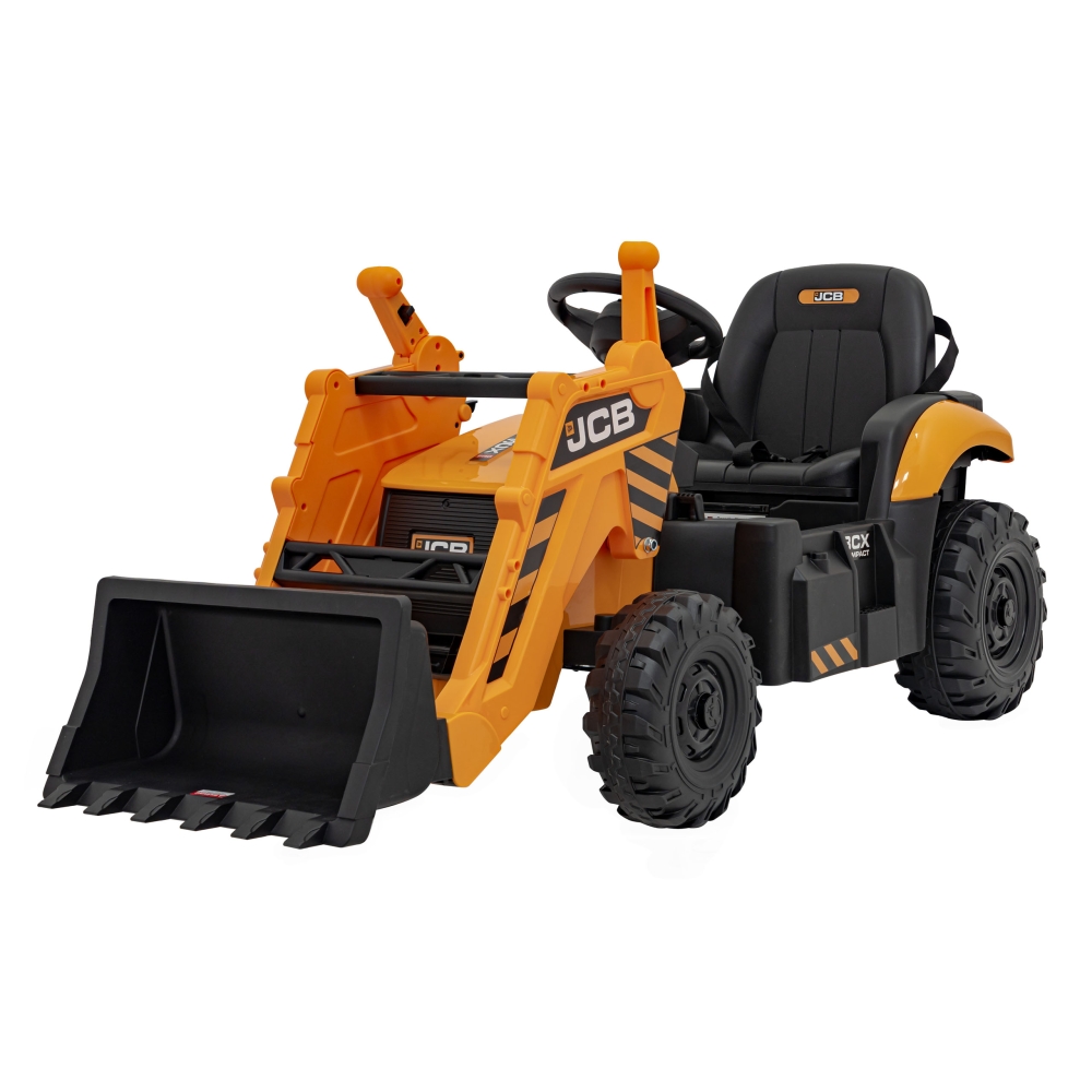 Elektrinis JCB ekskavatoriaus, Yellow-Elektromobiliai vaikams, Traktoriai-e-vaikas