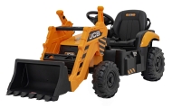 Elektrinis JCB ekskavatoriaus, Yellow-Elektromobiliai vaikams, Traktoriai-e-vaikas