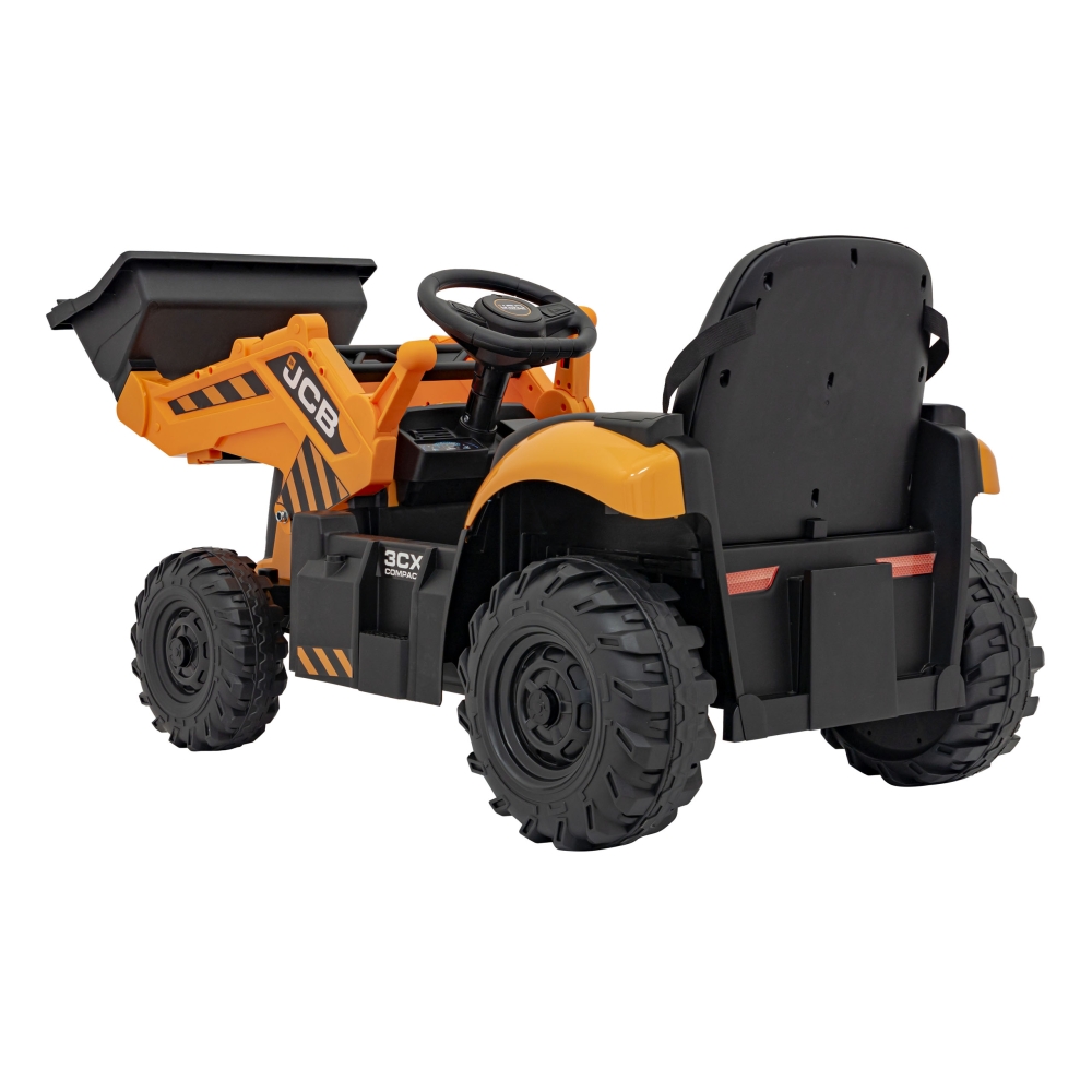 Elektrinis JCB ekskavatoriaus, Yellow-Elektromobiliai vaikams, Traktoriai-e-vaikas