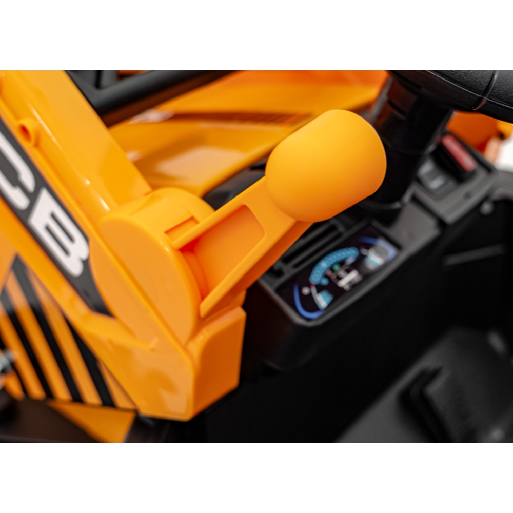Elektrinis JCB ekskavatoriaus, Yellow-Elektromobiliai vaikams, Traktoriai-e-vaikas