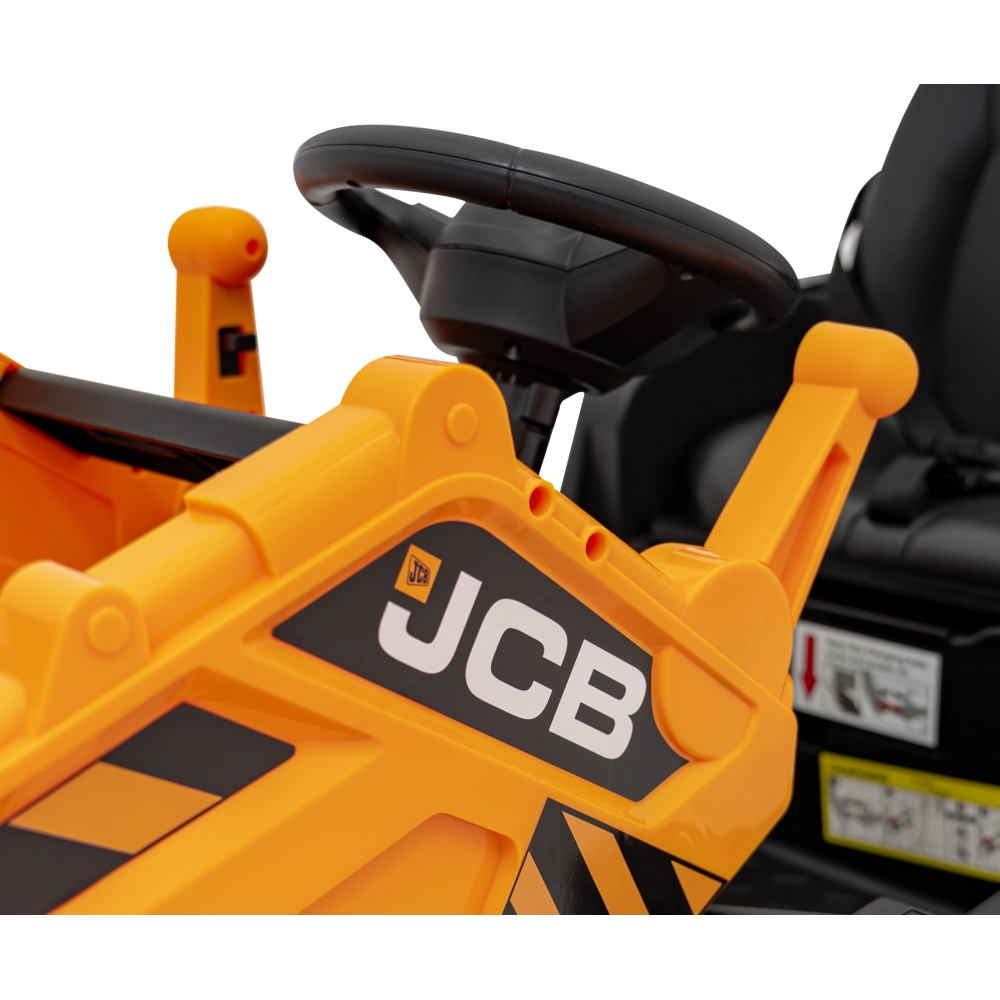 Elektrinis JCB ekskavatoriaus, Yellow-Elektromobiliai vaikams, Traktoriai-e-vaikas