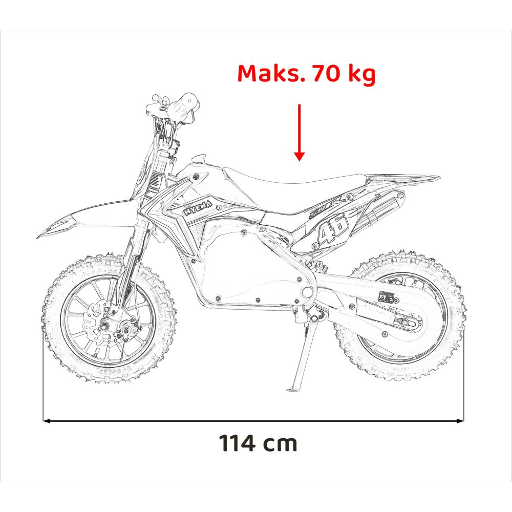 Elektrinis motociklas RENEGADE 50R, Green