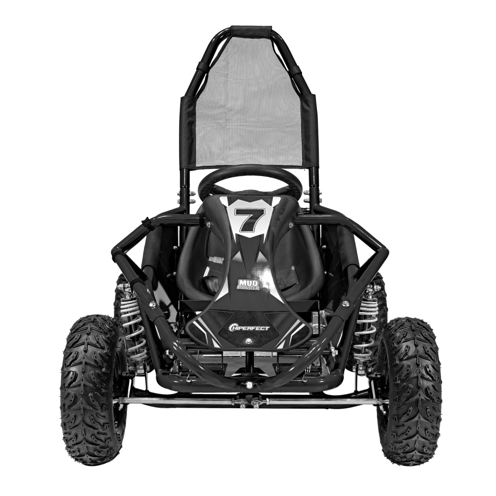 Degalinis kartingas „MUD MONSTER“, juodos spalvos-Elektromobiliai vaikams, Kartingai vaikams-e-vaikas