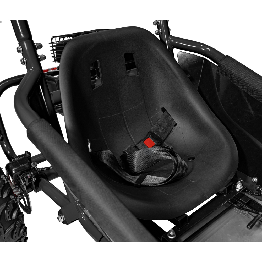 Degalinis kartingas „MUD MONSTER“, juodos spalvos-Elektromobiliai vaikams, Kartingai vaikams-e-vaikas