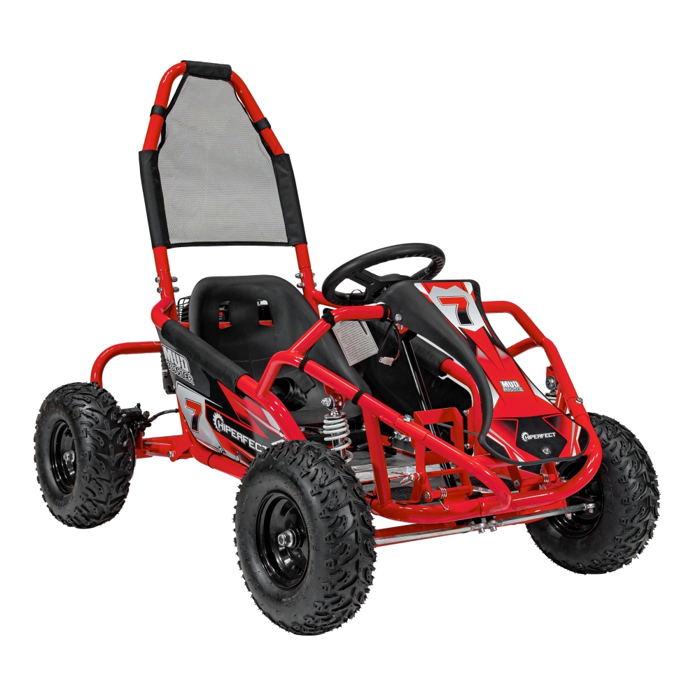 Degalinis kartingas „MUD MONSTER“ (raudonas)-Elektromobiliai vaikams, Kartingai vaikams-e-vaikas