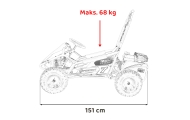 Degalinis kartingas „MUD MONSTER“ (raudonas)-Elektromobiliai vaikams, Kartingai vaikams-e-vaikas