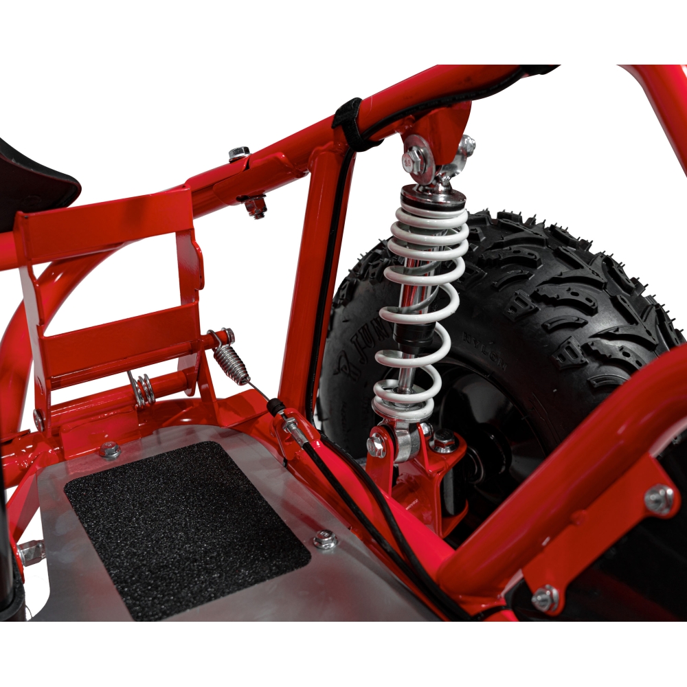 Degalinis kartingas „MUD MONSTER“ (raudonas)-Elektromobiliai vaikams, Kartingai vaikams-e-vaikas
