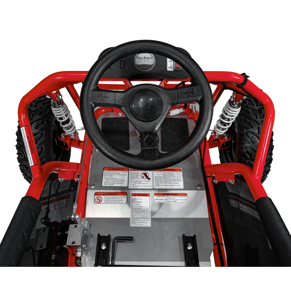 Degalinis kartingas „MUD MONSTER“ (raudonas)-Elektromobiliai vaikams, Kartingai vaikams-e-vaikas