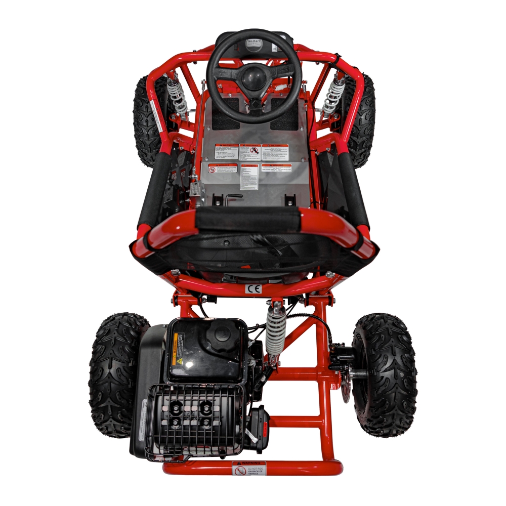 Degalinis kartingas „MUD MONSTER“ (raudonas)-Elektromobiliai vaikams, Kartingai vaikams-e-vaikas