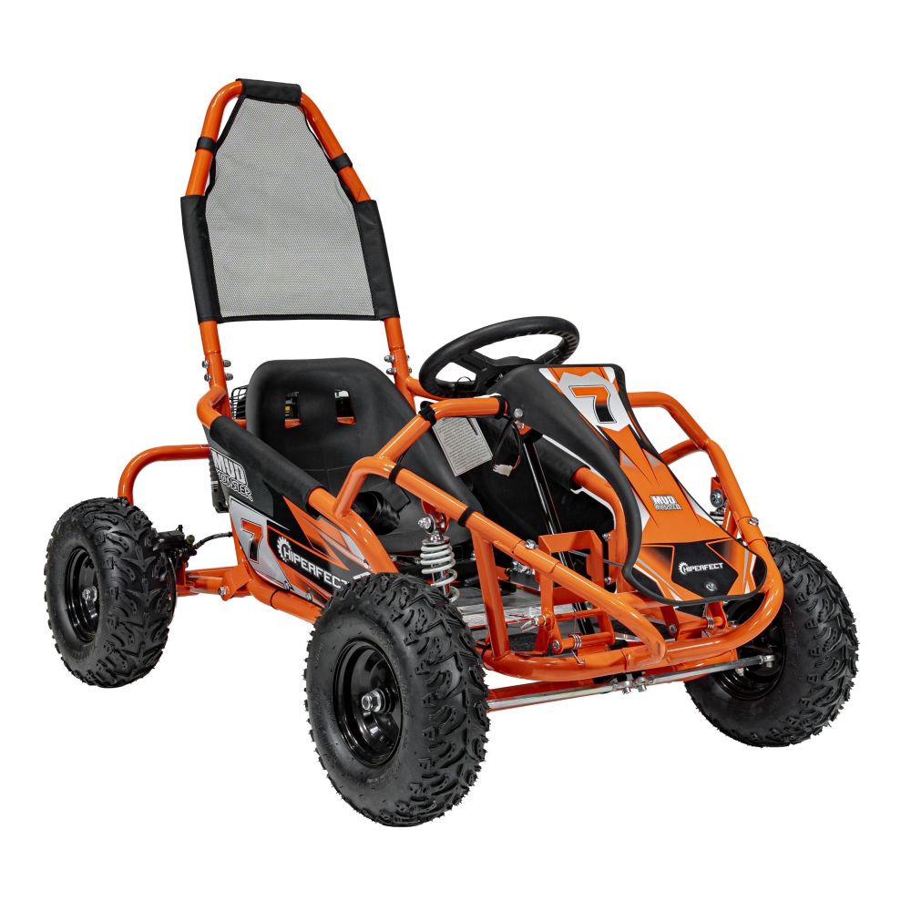 Degalinis kartingas „MUD MONSTER“, oranžinis-Elektromobiliai vaikams, Kartingai vaikams-e-vaikas