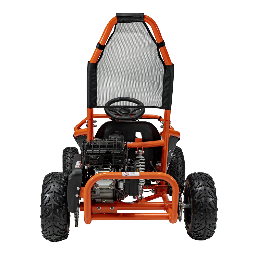 Degalinis kartingas „MUD MONSTER“, oranžinis-Elektromobiliai vaikams, Kartingai vaikams-e-vaikas
