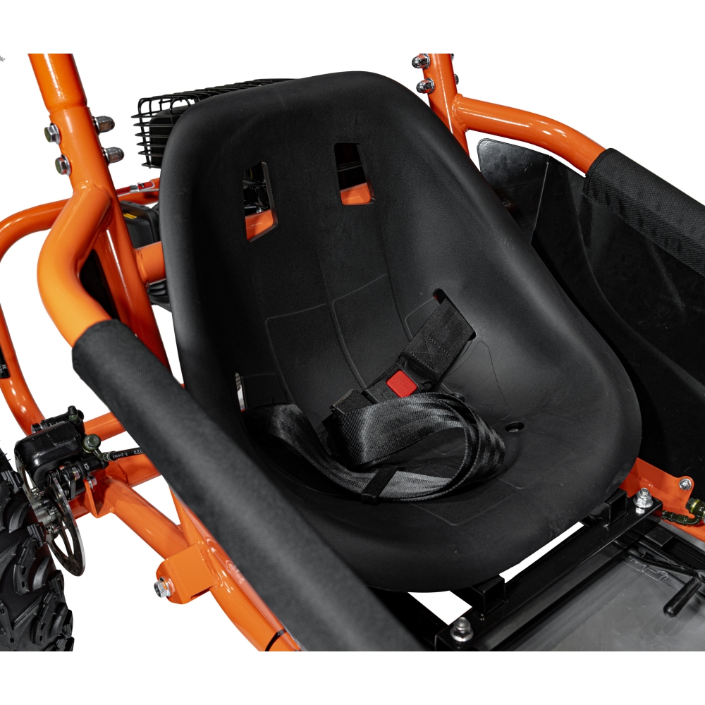 Degalinis kartingas „MUD MONSTER“, oranžinis-Elektromobiliai vaikams, Kartingai vaikams-e-vaikas
