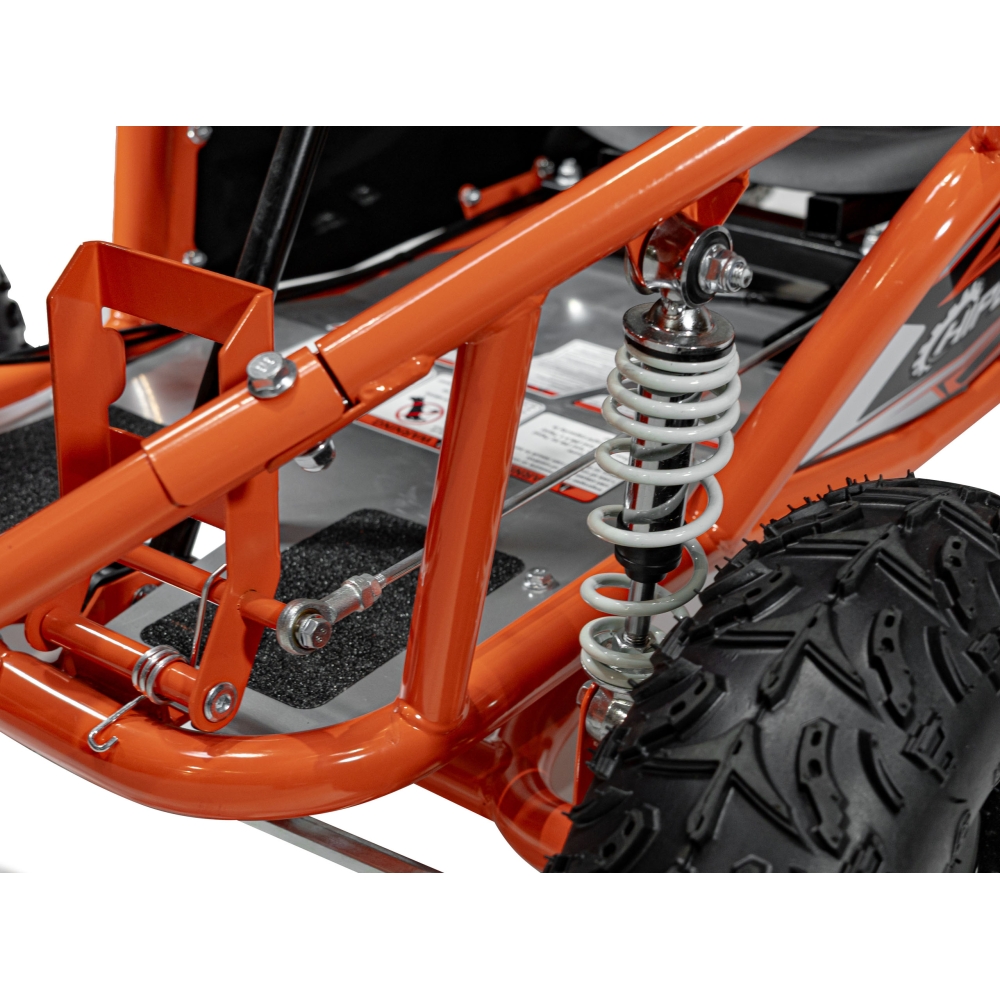 Degalinis kartingas „MUD MONSTER“, oranžinis-Elektromobiliai vaikams, Kartingai vaikams-e-vaikas