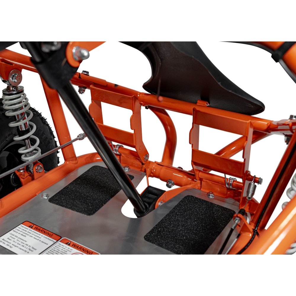 Degalinis kartingas „MUD MONSTER“, oranžinis-Elektromobiliai vaikams, Kartingai vaikams-e-vaikas