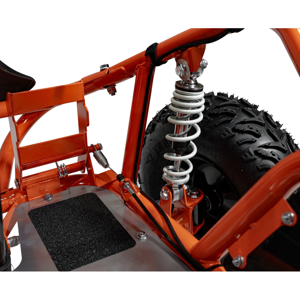 Degalinis kartingas „MUD MONSTER“, oranžinis-Elektromobiliai vaikams, Kartingai vaikams-e-vaikas