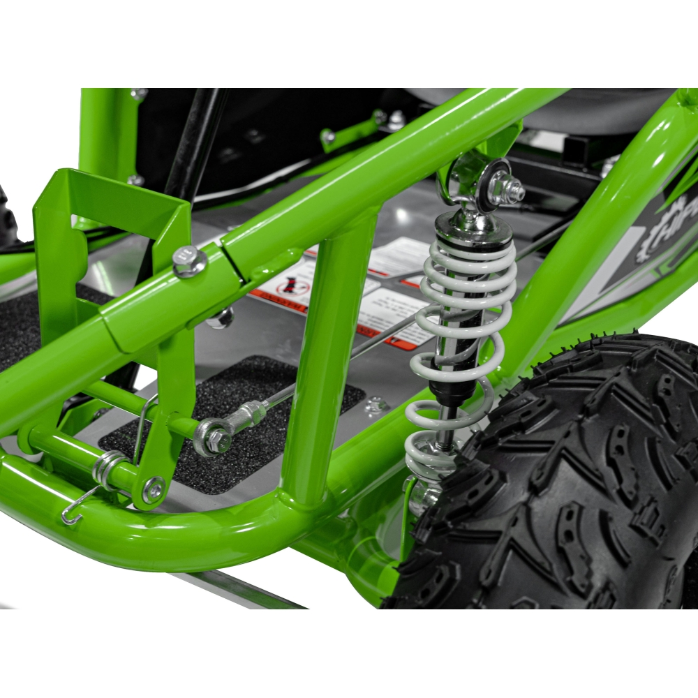 Degalinis kartingas „MUD MONSTER“ (žalias)-Elektromobiliai vaikams, Kartingai vaikams-e-vaikas