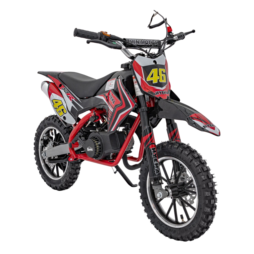 RENEGADE 50R raudonos spalvos transporto priemonė su vidaus degimo varikliu