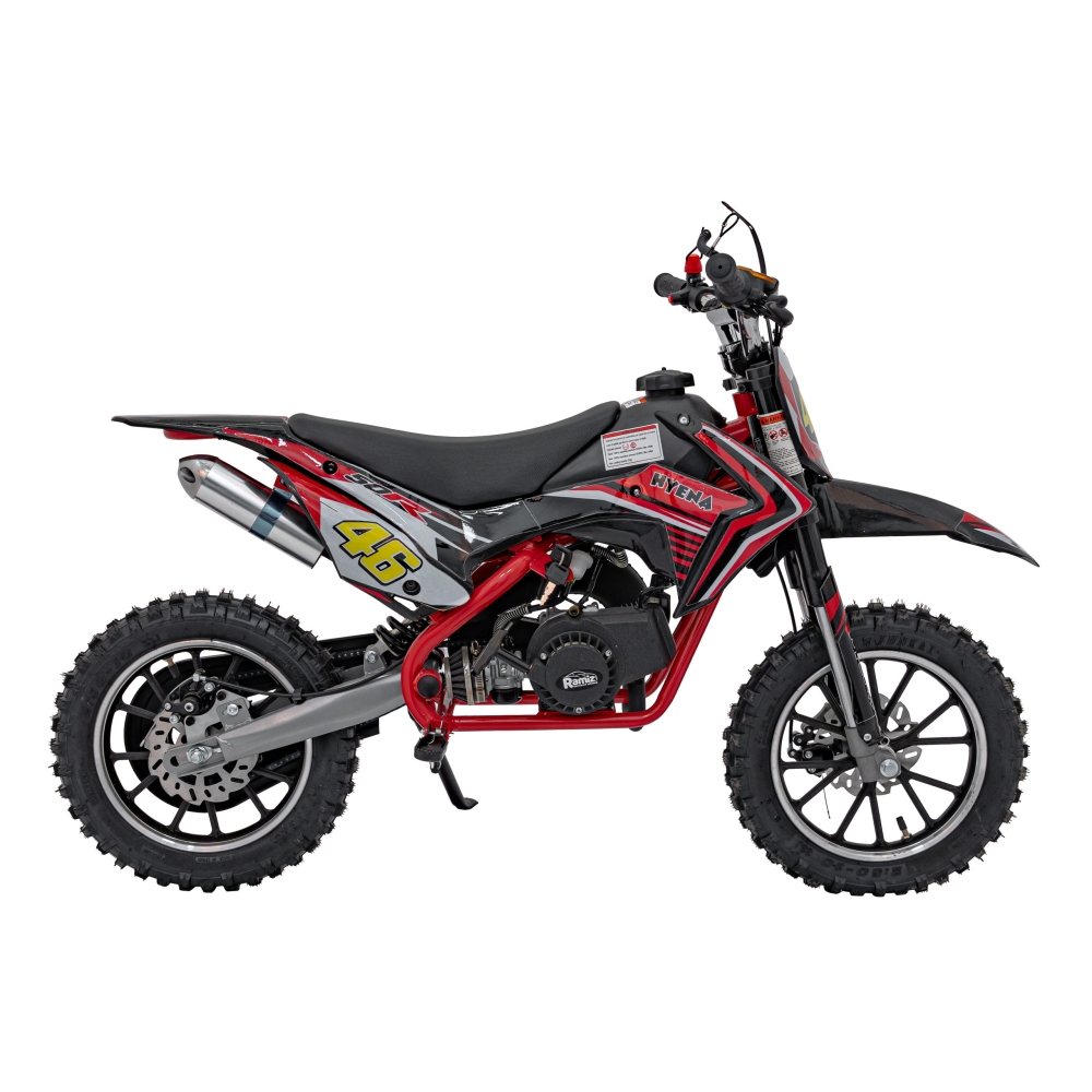 RENEGADE 50R raudonos spalvos transporto priemonė su vidaus degimo varikliu