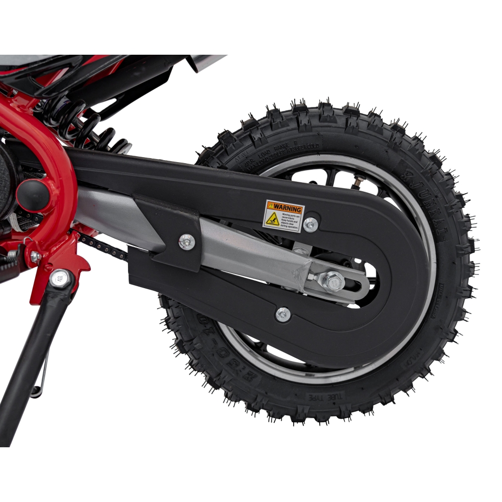 RENEGADE 50R raudonos spalvos transporto priemonė su vidaus degimo varikliu
