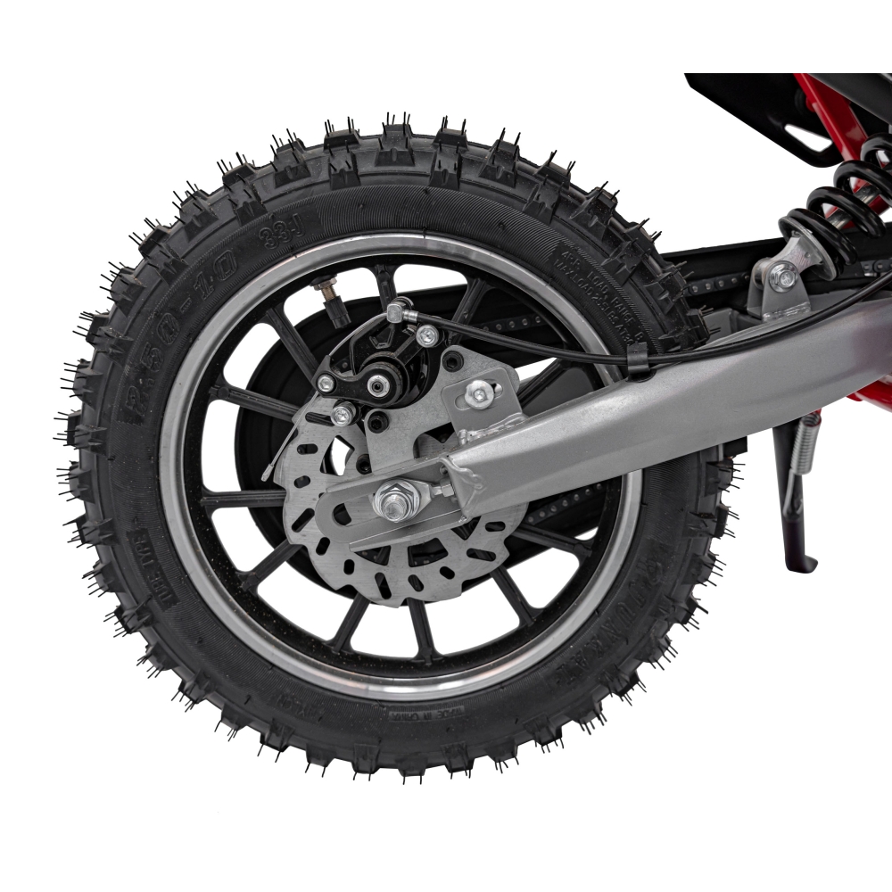 RENEGADE 50R raudonos spalvos transporto priemonė su vidaus degimo varikliu
