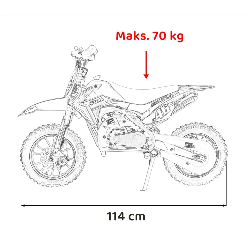 RENEGADE 50R žaliasis variklinis transporto priemonė