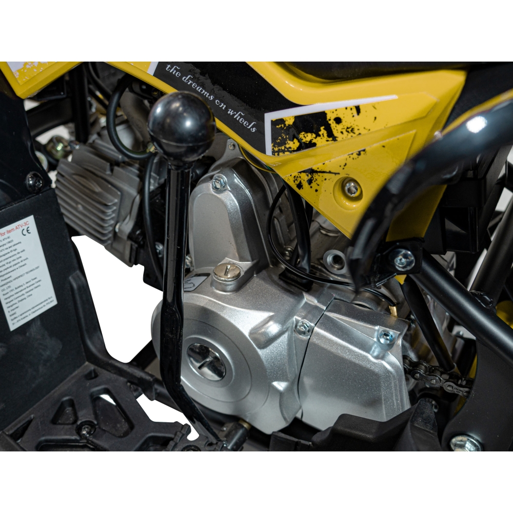 Benzininis keturratis RENEGADE HighPer 110CC, Yellow-Elektromobiliai vaikams, Keturračiai ir bagiai-e-vaikas