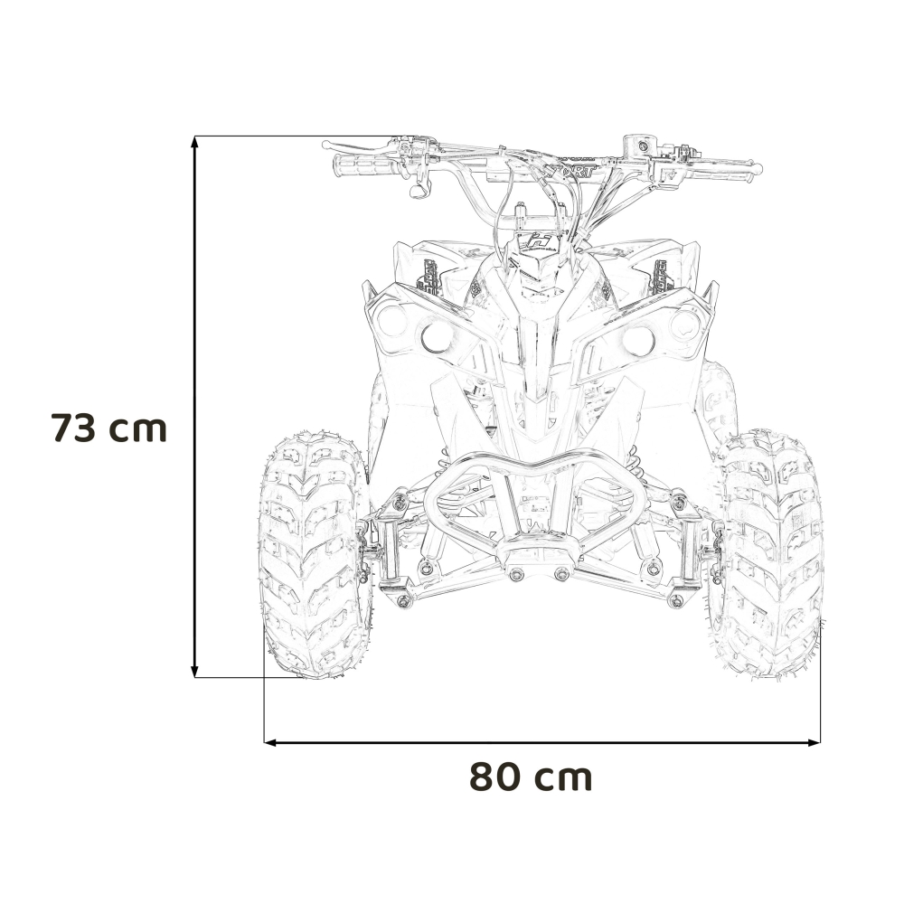 Benzininis keturratis RENEGADE HighPer 110CC, Yellow-Elektromobiliai vaikams, Keturračiai ir bagiai-e-vaikas