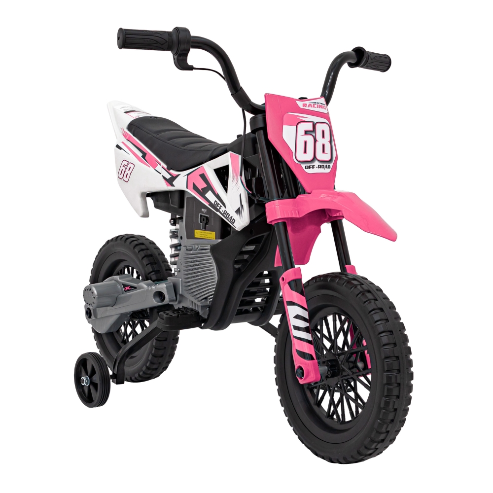 Elektrinis motociklas PANTONE 361C, Pink-Elektromobiliai vaikams, Motociklai-e-vaikas