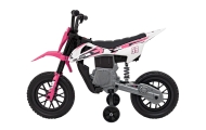 Elektrinis motociklas PANTONE 361C, Pink-Elektromobiliai vaikams, Motociklai-e-vaikas