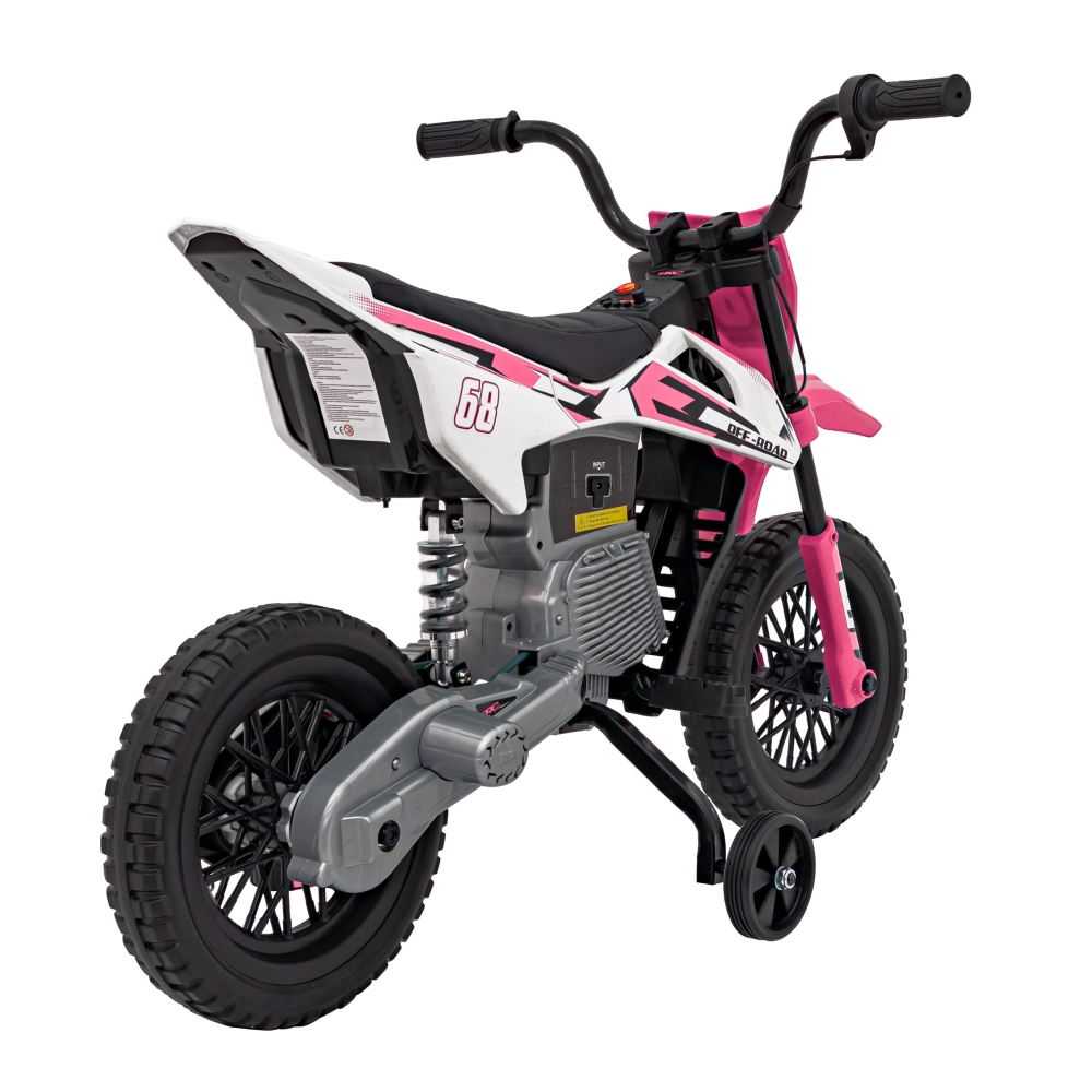Elektrinis motociklas PANTONE 361C, Pink-Elektromobiliai vaikams, Motociklai-e-vaikas