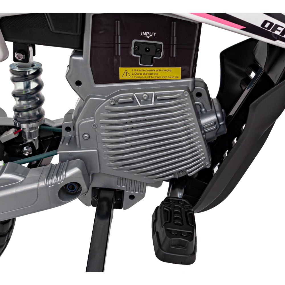 Elektrinis motociklas PANTONE 361C, Pink-Elektromobiliai vaikams, Motociklai-e-vaikas