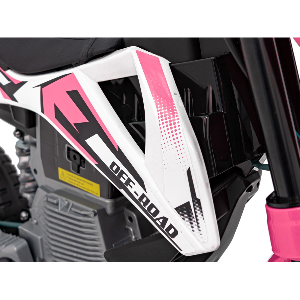 Elektrinis motociklas PANTONE 361C, Pink-Elektromobiliai vaikams, Motociklai-e-vaikas