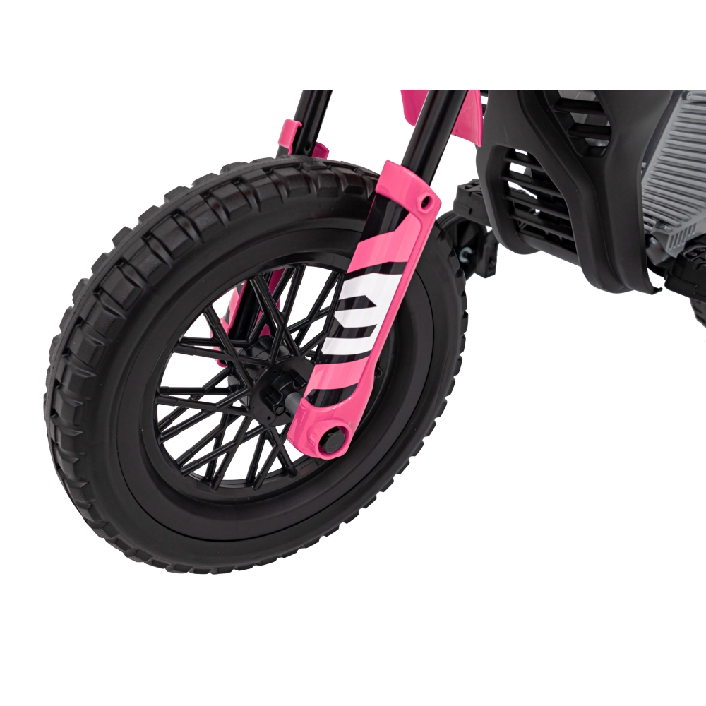 Elektrinis motociklas PANTONE 361C, Pink-Elektromobiliai vaikams, Motociklai-e-vaikas