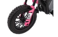 Elektrinis motociklas PANTONE 361C, Pink-Elektromobiliai vaikams, Motociklai-e-vaikas