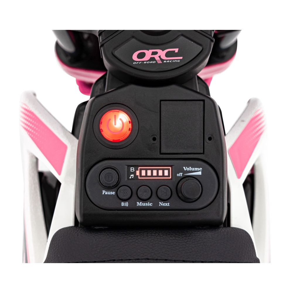 Elektrinis motociklas PANTONE 361C, Pink-Elektromobiliai vaikams, Motociklai-e-vaikas