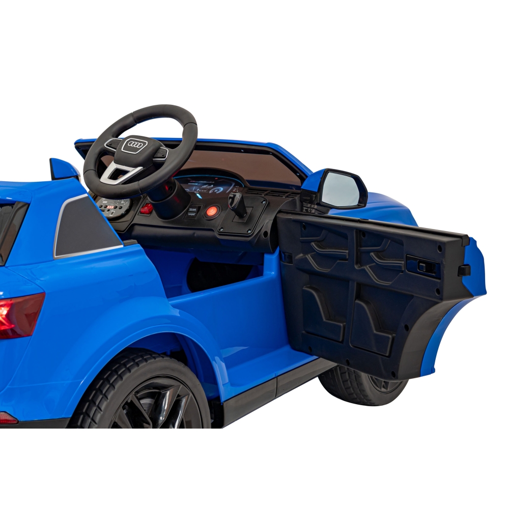 Elektromobilis Audi Q7 NEW LIFT, Blue-Elektromobiliai vaikams, Visureigiai-e-vaikas