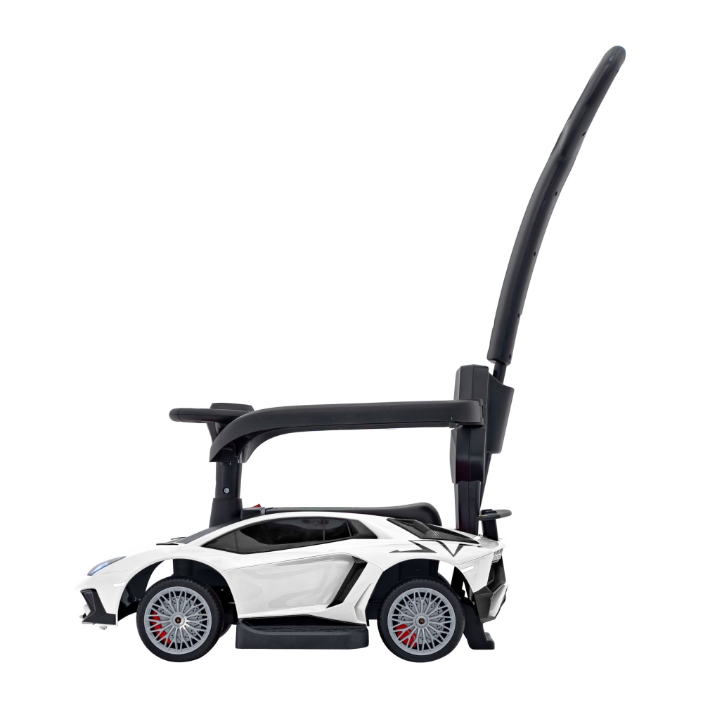 Lamborghini Aventador SV Push Ride, baltos spalvos-Judėjimui, Paspiriamosios mašinėlės ir jų priedai, Paspiriamos mašinėlės-e-va