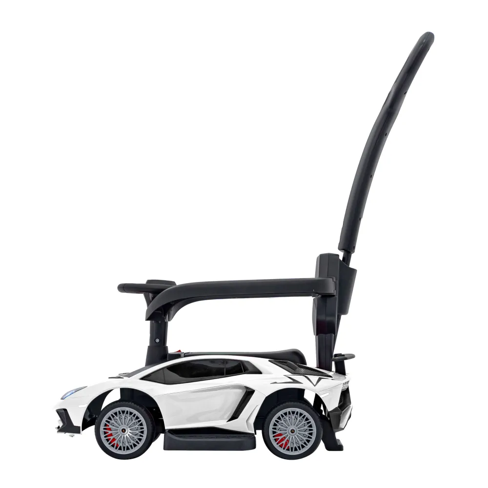 Lamborghini Aventador SV Push Ride, baltos spalvos-Judėjimui, Paspiriamosios mašinėlės ir jų priedai, Paspiriamos mašinėlės-e-va