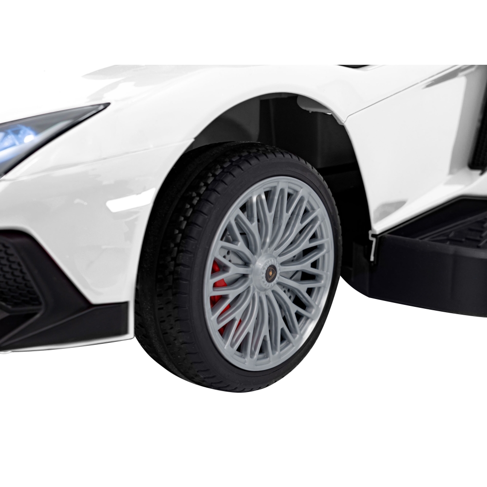 Lamborghini Aventador SV Push Ride, baltos spalvos-Judėjimui, Paspiriamosios mašinėlės ir jų priedai, Paspiriamos mašinėlės-e-va