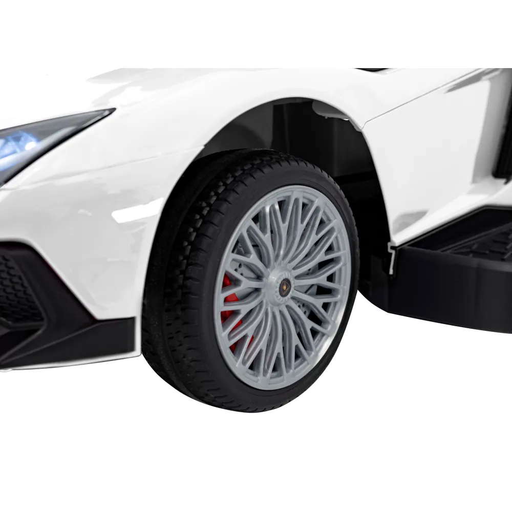 Lamborghini Aventador SV Push Ride, baltos spalvos-Judėjimui, Paspiriamosios mašinėlės ir jų priedai, Paspiriamos mašinėlės-e-va