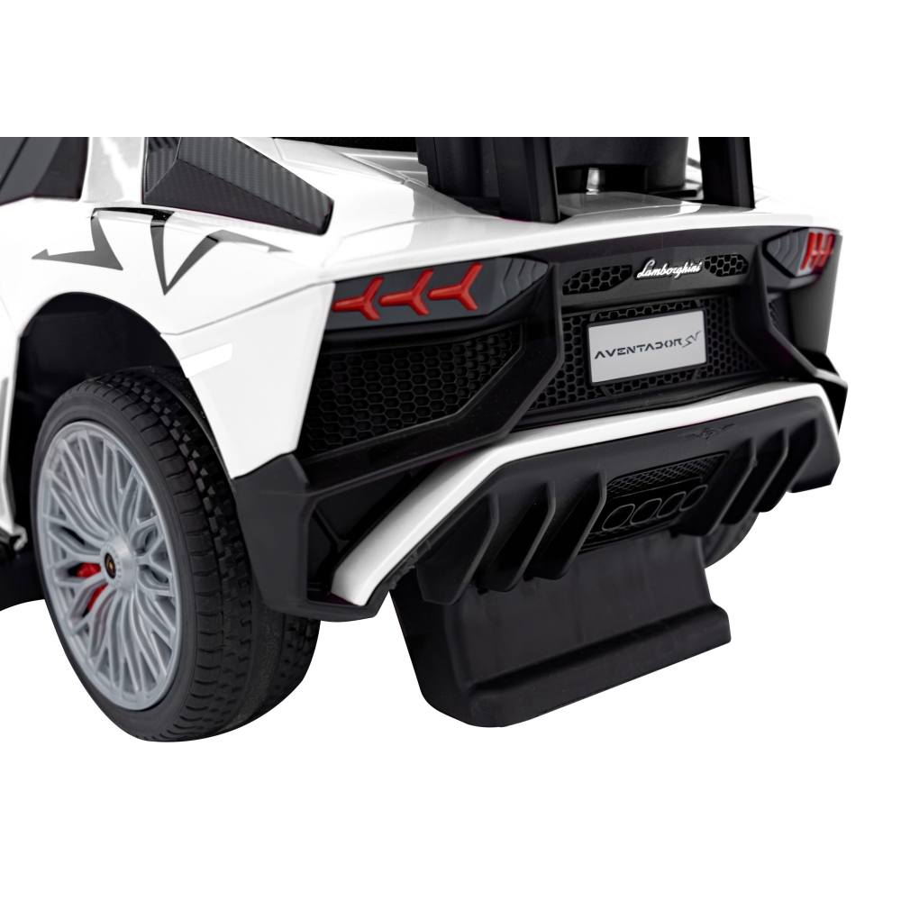 Lamborghini Aventador SV Push Ride, baltos spalvos-Judėjimui, Paspiriamosios mašinėlės ir jų priedai, Paspiriamos mašinėlės-e-va