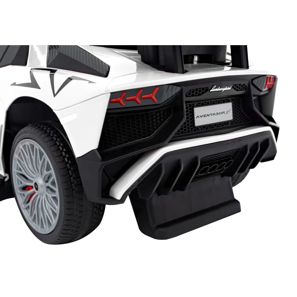 Lamborghini Aventador SV Push Ride, baltos spalvos-Judėjimui, Paspiriamosios mašinėlės ir jų priedai, Paspiriamos mašinėlės-e-va