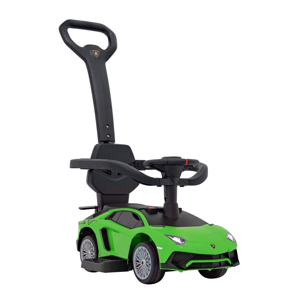 Lamborghini Aventador SV Green Push Ride, stūmiklis-Judėjimui, Paspiriamosios mašinėlės ir jų priedai, Paspiriamos mašinėlės-e-v