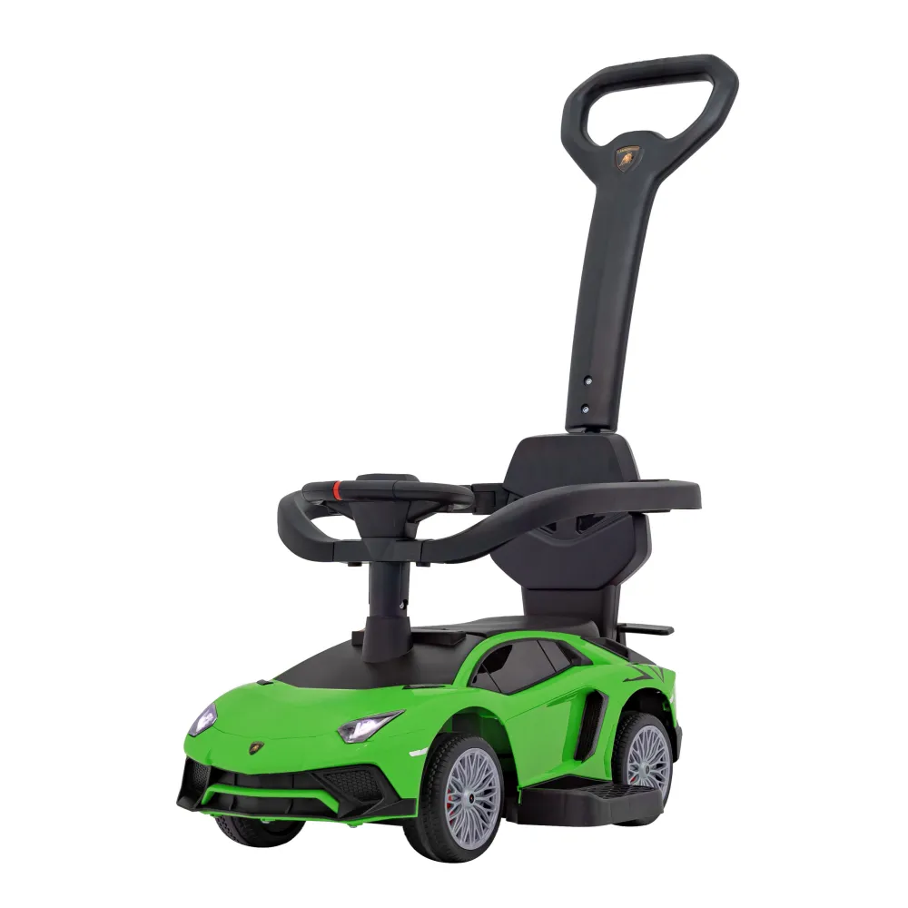 Lamborghini Aventador SV Green Push Ride, stūmiklis-Judėjimui, Paspiriamosios mašinėlės ir jų priedai, Paspiriamos mašinėlės-e-v