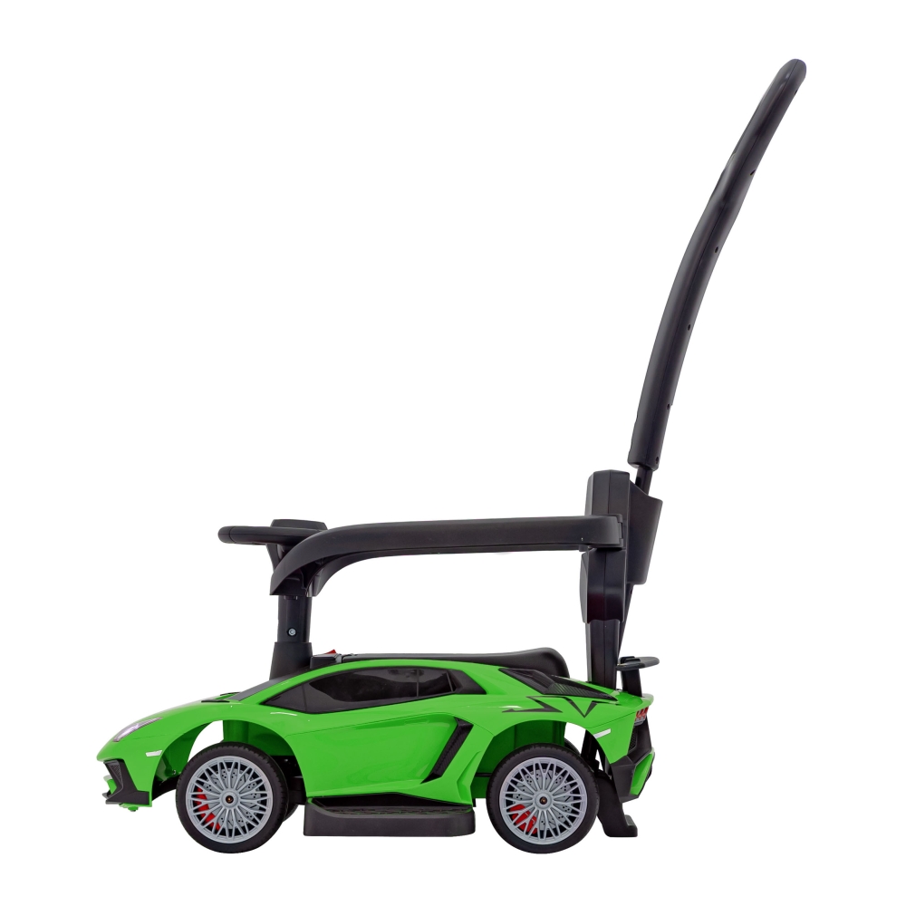Lamborghini Aventador SV Green Push Ride, stūmiklis-Judėjimui, Paspiriamosios mašinėlės ir jų priedai, Paspiriamos mašinėlės-e-v