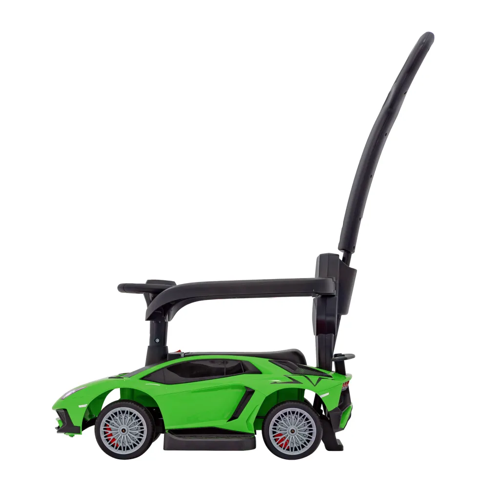 Lamborghini Aventador SV Green Push Ride, stūmiklis-Judėjimui, Paspiriamosios mašinėlės ir jų priedai, Paspiriamos mašinėlės-e-v