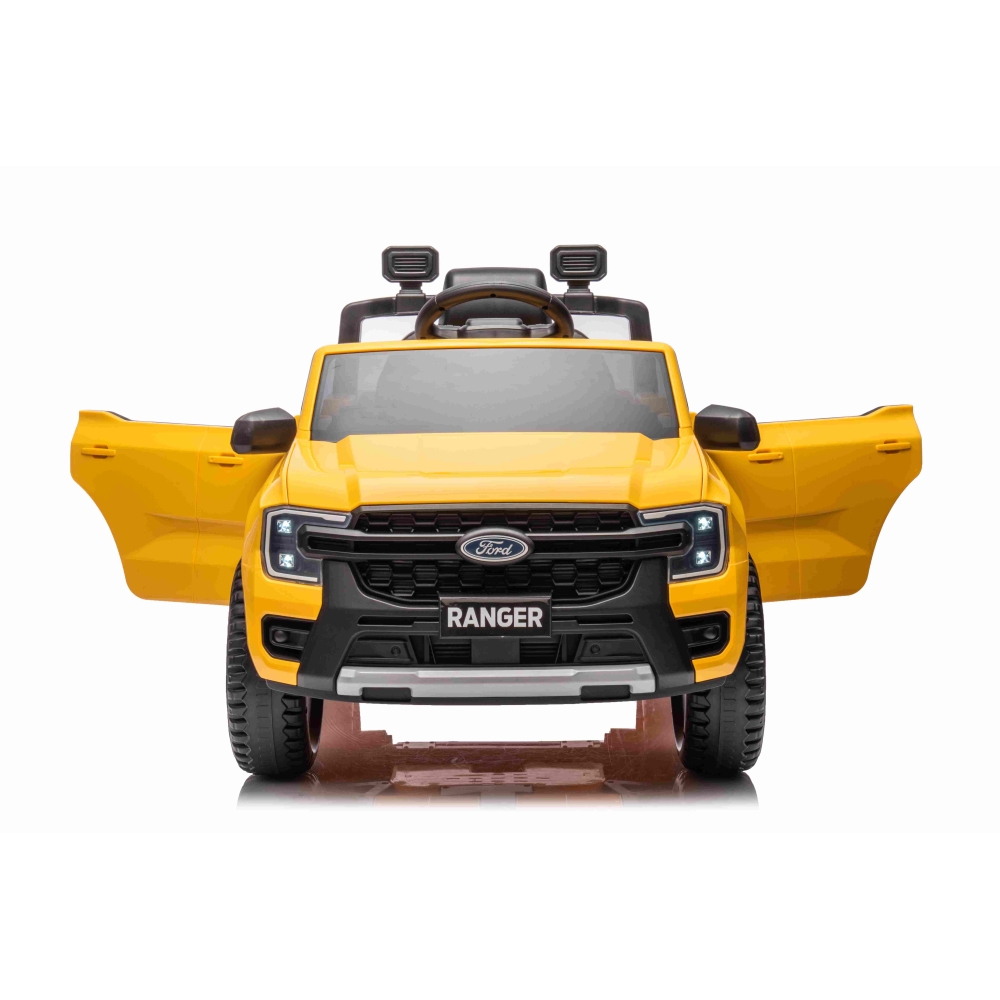 Elektromobilis Ford Ranger LIFT, Yellow-Elektromobiliai vaikams, Visureigiai-e-vaikas